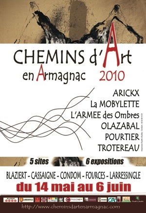 affiche chemins art en armagnac 1e edition